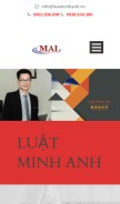How luatminhanh.vn looks like on a mobile device such as an iPhone.