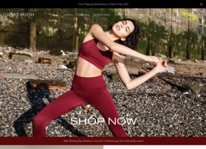 How lucashugh.com looks like on a tablet such as an iPad.