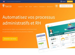How lucca.fr looks like on a tablet such as an iPad.