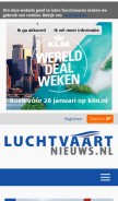 How luchtvaartnieuws.nl looks like on a mobile device such as an iPhone.