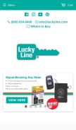 How luckyline.com looks like on a mobile device such as an iPhone.