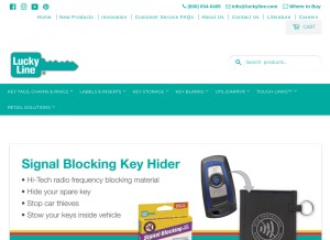 How luckyline.com looks like on a tablet such as an iPad.