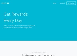 How luckytycoon.com looks like on a tablet such as an iPad.