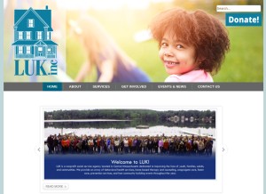 How luk.org looks like on a tablet such as an iPad.