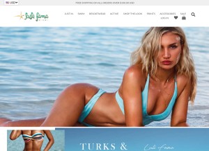 How lulifama.com looks like on a tablet such as an iPad.