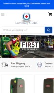 How luminaryglobal.com looks like on a mobile device such as an iPhone.
