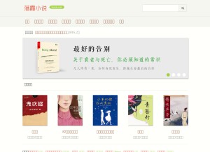 How luoxia.com looks like on a tablet such as an iPad.