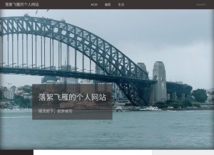 How luoxufeiyan.com looks like on a tablet such as an iPad.