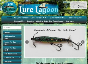 How lurelagoon.com looks like on a tablet such as an iPad.