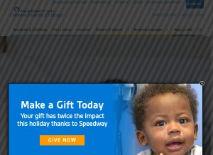 How luriechildrens.org looks like on a tablet such as an iPad.