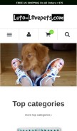 How luto-lovepets.com looks like on a mobile device such as an iPhone.
