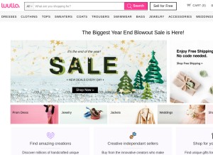 How luulla.com looks like on a tablet such as an iPad.