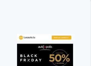 How luxauto.lu looks like on a tablet such as an iPad.