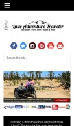 How luxeadventuretraveler.com looks like on a mobile device such as an iPhone.