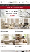 How luxedecor.com looks like on a mobile device such as an iPhone.