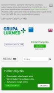 How luxmed.pl looks like on a mobile device such as an iPhone.