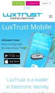 How luxtrust.com looks like on a mobile device such as an iPhone.