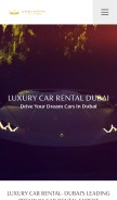How luxurycarrentaldubai.ae looks like on a mobile device such as an iPhone.