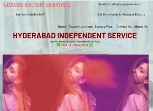 How luxuryescortservices.in looks like on a tablet such as an iPad.