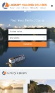 How luxuryhalongcruises.com looks like on a mobile device such as an iPhone.