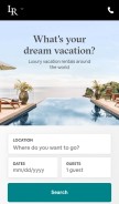 How luxuryretreats.com looks like on a mobile device such as an iPhone.