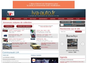 How lva-auto.fr looks like on a tablet such as an iPad.