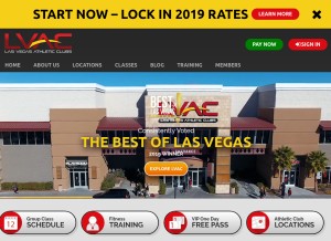 How lvac.com looks like on a tablet such as an iPad.