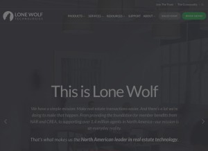 How lwolf.com looks like on a tablet such as an iPad.