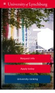 How lynchburg.edu looks like on a mobile device such as an iPhone.
