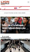 How lyoncapitale.fr looks like on a mobile device such as an iPhone.