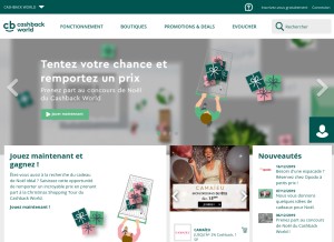 How lyoness.com looks like on a tablet such as an iPad.