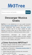 How m.mp3tree.net looks like on a mobile device such as an iPhone.