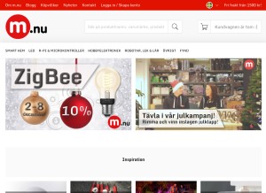 How m.nu looks like on a tablet such as an iPad.