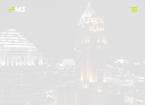 How m3as.com looks like on a tablet such as an iPad.