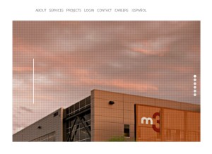 How m3eng.com looks like on a tablet such as an iPad.
