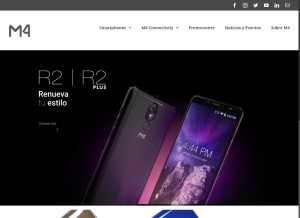 How m4tel.com looks like on a tablet such as an iPad.