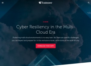 How m86security.com looks like on a tablet such as an iPad.