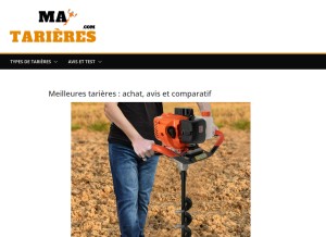 How ma-tariere.com looks like on a tablet such as an iPad.