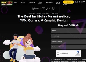 How maacdelhi.com looks like on a tablet such as an iPad.