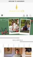 How maaisarah.com looks like on a mobile device such as an iPhone.