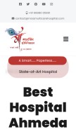 How maamulticarehospital.com looks like on a mobile device such as an iPhone.