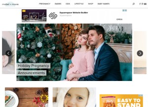 How mabelandmoxie.com looks like on a tablet such as an iPad.