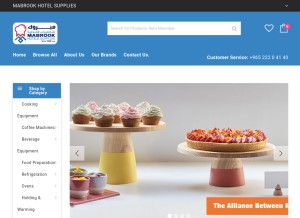 How mabrookco.com looks like on a tablet such as an iPad.