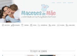How macetesdemae.com looks like on a tablet such as an iPad.