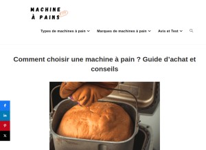 How machine-a-pains.com looks like on a tablet such as an iPad.