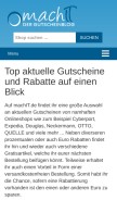 How machit.de looks like on a mobile device such as an iPhone.