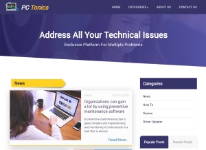 How macinstl.com looks like on a tablet such as an iPad.