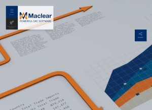 How maclearglobal.com looks like on a tablet such as an iPad.