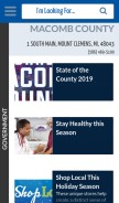How macombgov.org looks like on a mobile device such as an iPhone.