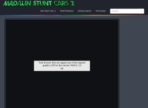 How madalinstuntcars2.io looks like on a tablet such as an iPad.